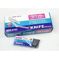 KIDARIO Metal Folding Cutter Pencil Knife (12'S/BOX) | Pisau Lipat Besi | Mini Cutter