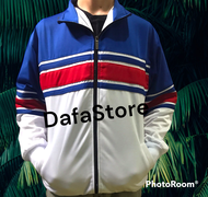 JAKET CASUAL TRACKTOP BIRU PUTIH LIST MERAH