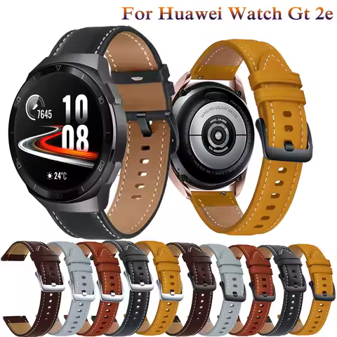 New For Huawei Watch GT 2 / Pro / 2E / GT 46mm Strap Leather Band 22mm Watch Strap GT2 gt2e Bracelet