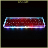 RUN Clear Mini Keyboard GH60 Plastic for Case for 60% Mechanical Gaming Keyboard Com