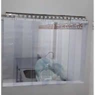 Complete Pvc Curtain Curtains, Just install, size L180cm x H 90cm