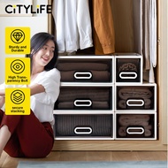Citylife 25L Stackable Storage Drawer Plastic Container box Home Organizer Drawer Plastic Cabinet