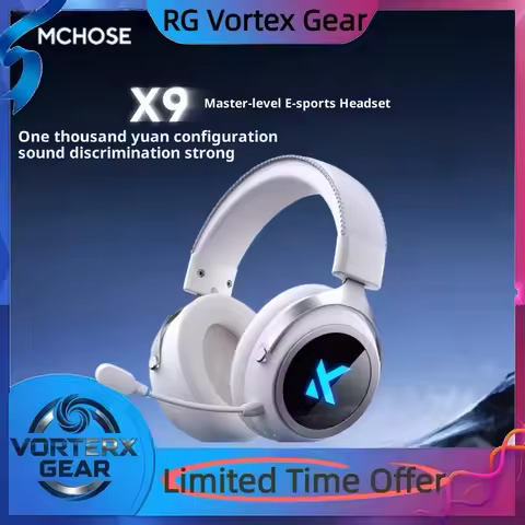 VGortex Gear MCHOSE X9 Wireless Gaming Headset head-mounted Bluetooth 2.4g Gaming Three Modes 7.1 Ve