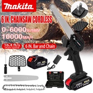 Mini Chainsaw Rechargeable Power Saw Cordless Portable Chain Saw Electric Chainsaw 6 Inch for Wood C