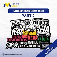 [10 PCS] Pop Punk Indo Band Stickers| Punk Band stickers | Indonesian Punk Band Helmet Stickers | La