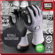 SAFETY JOGGER ALLFLEX NYLON SPANDEX SJ-ALLFLEX 4131X NITRILE MICROFOAM  INDUSTRIAL GLOVE SARUNG TANG