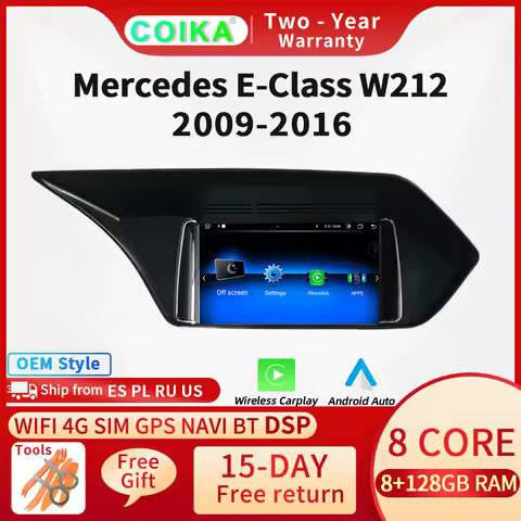 7" Display Android Car Video Player For Mercedes Benz E Class W212 W207 2009-2016 Carplay Radio GPS 