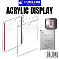 Sinchor Acrylic Display Case A5/A4/A3 Hanging Wall Mounted Document S283A S284A