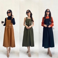 AUDREY Overall Dress - Crinkle Cotton Casual Korean Look Overall Dress 0413 B1134