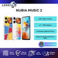 [MY Set] Nubia Music 2 (8GB[4+4] RAM+128GB ROM) Original Smartphone AI Melody Light | 6.7" 120Hz Dis