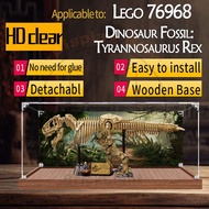 🌈Dinosaur Fossil: Tyrannosaurus Rex Lego 76968 Transparent Dust-Proof Figure Kotak Akrilik Lutsinar
