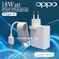 Oppo A54 A55 A74 5G Original 18W Fast Charging USB Type C Charger