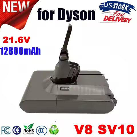 👉👉2026 for Dyson V8 21.6V 12800mAh Replacement Battery for Dyson V8 Absolute Cord-Free Vacuum Handhe