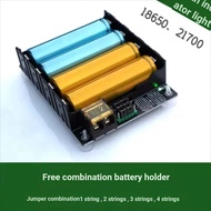 21700, 18650 Lithium Battery String Parallel Combination Battery Box 3.7 V7.4 V11.1 V14.8 V2 String 
