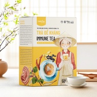 Trà Đề Kháng Dalahouse -Immune Tea Dalahouse - 100% gừng đen nấm linh chi tía tô cam thảo - Trà túi