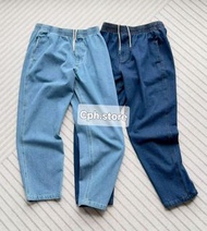 BEAMS HEART Tapered Jean經典日系寬鬆錐形抽繩水洗做夠舊牛仔褲