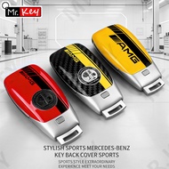 [Mr.Key] AMG Key Cover for Mercedes Luxury Key Fob Back Shell Custom Styling for C260 E300 GLA GLB