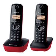 Panasonic KX-TG1612SP DECT Cordless Home Phone With Caller ID RED