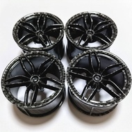 Compatible with Lego Ferrari Wheels Carbon Fiber Pattern Pulling Wheels MOC Building Blocks Water Tr