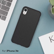 犀牛盾 iPhone XR SolidSuit碳纖維防摔背蓋手機殼 黑色