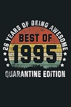26Th Vintage Quarantine Edition 1995 Birthday Gift 26 Yr Old: Notebook Planner - 6x9 inch Daily Plan