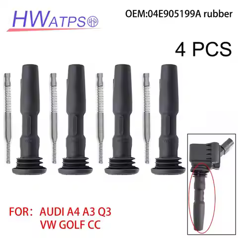 04E905199A New Spark Plug Cap Ignition Coil Rubber For VW CC Golf AUDI A3 04E905199G 04E905199H