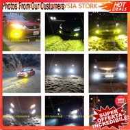 3 Colour LED Headlight Foglamp Bulb Sport Light Tri Lamp Tone Speed Cob Car Motor Hi Low Fan H1 H3 H