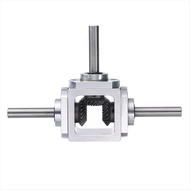 Gear-Box 90 Degree Right Angle Bevel-Gearbox 1:1 Reversing Double Output Shaft 1 Module 20 Teeth Bev