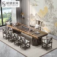 Tea Table Solid Wood Large Board Furniture Office Combination Table Chair Tea Table Zen Coffee Table