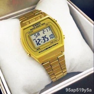 Watches✕[HOT]LADIES WATCH -jam tangan perempuan-casio viral- casio diamond-square-jam retro-rosegold