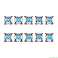 amonoqa 10Pcs Brand New Mechanical Keyboard Switch Axis Shaft Switches Blue Long Clicks