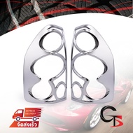 2 Pieces Of Tail Light Covers Chrome Color For Isuzu D-Max 4x2 4x4 Year 2003-2006