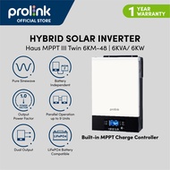 Prolink Haus MPPT III Twin 6KM-48 | 6KVA/6KW Hybrid Off-Grid Solar Inverter Pure Sine Wave 120A/Voc 