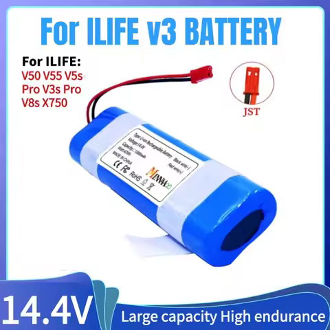 for ILIFE V3s Pro V50 V5s Pro V8s X750 for ZACO V3 V40 V5s Pro V5x Battery New 14.4V 2600mAh 3500mah