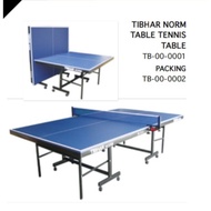 ORIGINAL TIBHAR NORM T.T.TABLE (PACKING)/(Without PACKING) c/w POST & NET TABLE TENNIS MEJA PING PON