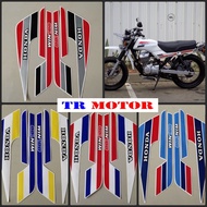 - Striping Sticker Polet list motor HONDA win 100 91 1991 standard body list sticker - TR Motor