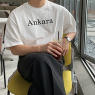 ANKARA Print Oversized Tshirt 100% Heavy Cotton 280g T-shirt Korean Style Minimalist Letter T-shirt