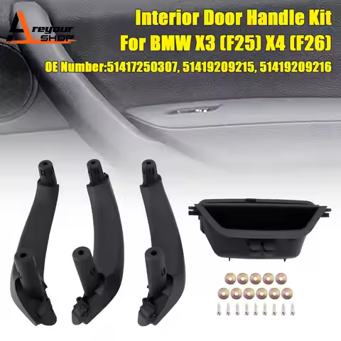 Black Interior Door Handle Kit 51417250307 for BMW X3 (F25) X4 (F26)