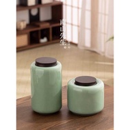 Mr. Nanshan Biying Tea Can Chinese Ceramic Sealed Moisture-Proof Can Household Office Storage Can Te