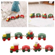 [Dickly] Miniature Train Christmas Train Steam Train Model DIY Ornament Mechanical Train Furniture C