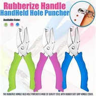 Rubberize Handle Hand Held Hole Puncher 6MM