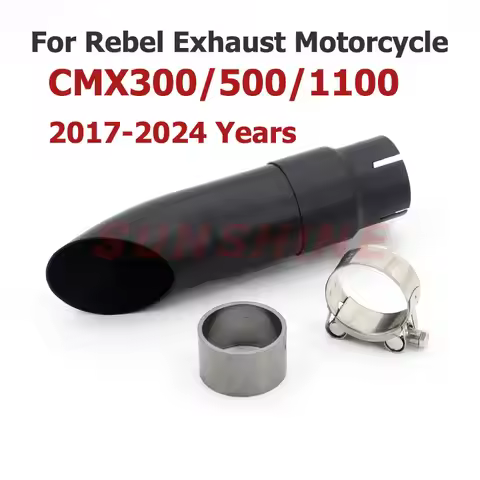 45MM/55MM Escape Moto Exhaust Tip Motorcycle Muffler Motocross Racing Pitbike For Rebel CMX 300 CMX3