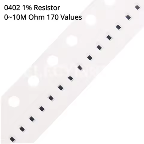 100pcs/lot 0402 0 ohm~10M ohm SMD Resistor 1% 1/16W Chip Surface Mount Resistor ROHS 0R~10M 1R/4.7R/