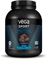 [PRE-ORDER] Vega Sport Premium Protein Powder, Chocolate, Vegan, 30g Plant Based Protein, 5g BCAAs, 