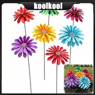 Kool Artistic 3D Daylily Shape Garden Ornament Weather Resistant Iron Handcrafted
