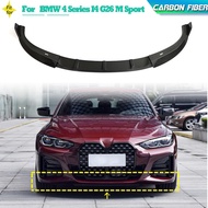 Carbon Fiber Front Bumper Lip Spoiler For BMW 4 Series I4 G26 M Sport Gran Coupe 2021-2023 Front Lip