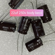 10BUAH ELCO 22UF 250V ELKO 22 UF 250 VOLT