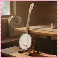 [HomyldfMY] 24 Inch Banjo Portable 4-String Banjo Mellow Sound Stringed Instrument for Beginners