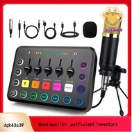 48v Live Sound Card F11 Streaming Set 5-Channel Mixer Gaming Audio Mixer for Streaming Audio Mixer