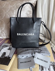 多年正版正貨商標門市現貨 可免息分期 balenciaga  巴黎世家 黑色 shopping tote/ tote bag / crossbody bag / y2k 紙袋造型  classic c
